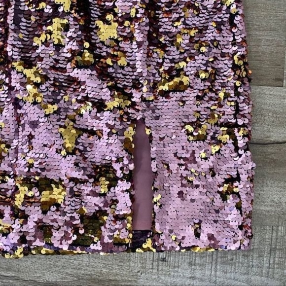 For Love and Lemons Sparkler Sequin New Years Eve Mini Dress Pink M - Picture 5 of 9